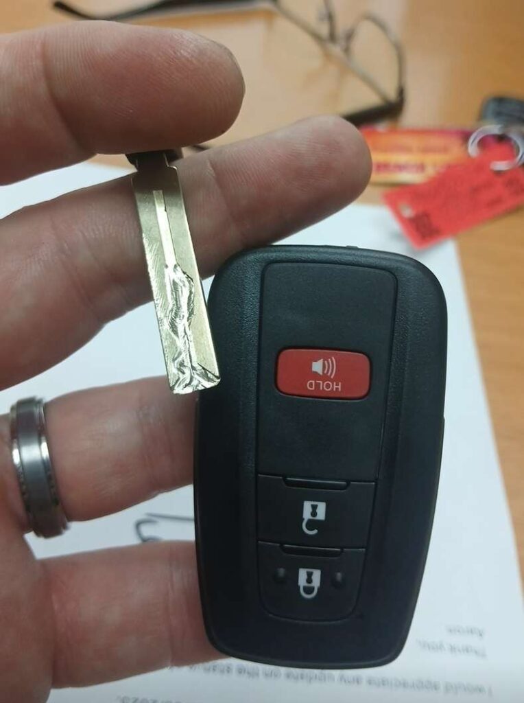 Broken Car Key