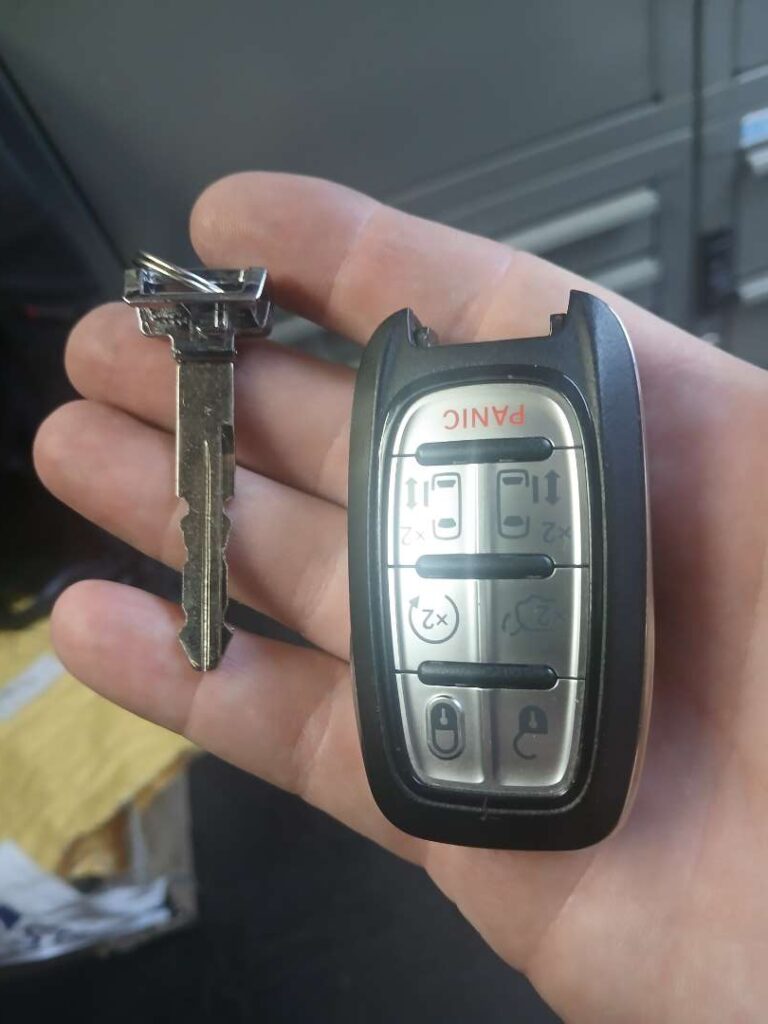 Broken car key